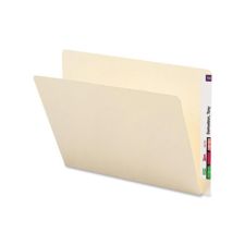 Smead Extended End Tab Folders, 8-1/2" x 11", Letter Size, Manila, Box Of 100 Folders