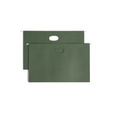 Smead Hanging Expanding File Pockets, 3 1/2" Expansion, Legal Size, Standard Green, Box Of 10