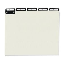 Smead Pressboard Alphabetic File Guides With Metal Tabs, 11 3/4" x 10", 100% Recycled, Green, Pack Of 25
