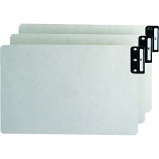 Smead Pressboard End-Tab Guides, A-Z, Vertical, 9 1/2" x 15 3/4", 100% Recycled, Gopher Green, Pack Of 25