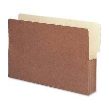 Smead Redrope End-Tab File Pockets, Legal Size, 3 1/2" Expansion, 30% Recycled, Redrope, Box Of 10
