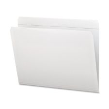 Smead Straight-Cut File Folders, Letter Size, White, Box Of 100