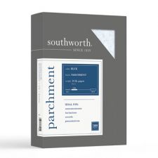 Southworth Parchment Specialty Paper, 8 1/2" x 11", 24 Lb., Blue, Pack Of 500