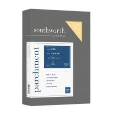 Southworth Parchment Specialty Paper, 8 1/2" x 11", 24 Lb., Gold, Pack Of 500