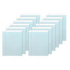 TOPS Prism  Color Writing Pads, 8 1/2" x 11 3/4", 100% Recycled, Legal Ruled, 25 Sheets, Blue, Pack Of 12 Pads