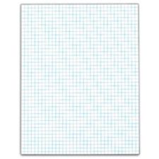 TOPS Quadrille Pads With Heavyweight Paper, 4 x 4 Squares/Inch, 50 Sheets, White