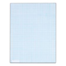 TOPS Quadrille Pads With Heavyweight Paper, 8 x 8 Squares/Inch, 50 Sheets, White