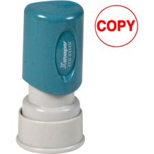 Xstamper One-Color Specialty Stamp, Round, "Copy", Red