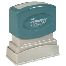 Xstamper One-Color Title Stamp, Pre-Inked, "Completed", Blue