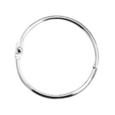 ACCO Loose-Leaf Rings, 2" Diameter, Silver, Box Of 50
