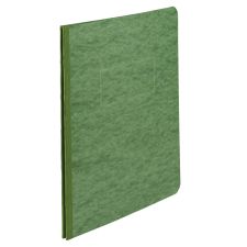 ACCO Pressboard Report Cover With Fastener, Side Bound, 8 1/2" x 11", 60% Recycled, Dark Green