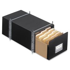 Bankers Box Staxonsteel Storage Drawers, Letter Size, 24" x 12" x 10", 85% Recycled, Black, Pack Of 6