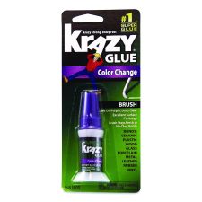 Krazy Glue Color Change Brush On Glue, 0.18 oz, Dries Clear