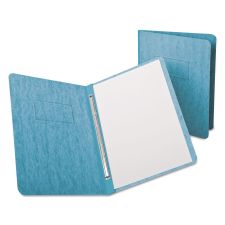 Oxford Heavyweight PressGuard and Pressboard Report Cover w/Reinforced Side Hinge, 2-Prong Fastener, 3" Cap, 8.5 x 11, Light Blue