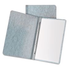 Oxford Heavyweight PressGuard and Pressboard Report Cover w/ Reinforced Side-Hinge, 2-Prong Metal Fastener, 3" Cap, 8.5 x 11, Gray