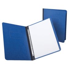 Oxford PressGuard Report Covers With Reinforced Side Hinge, 8 1/2" x 11", 65% Recycled, Dark Blue