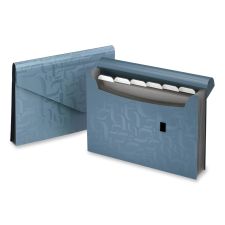 Pendaflex 7-Pocket Poly Expanding File, 9 1 1/6" x 13 1/2", Blue