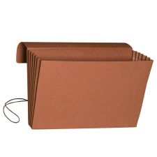 Smead Expanding Wallet, 5 1/4" Expansion, Extra-Wide Legal Size, 30% Recycled, Redrope
