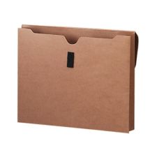 Smead Expanding Wallet With Hook-And-Loop Closure, 2" Expansion, 10" x 15", Redrope