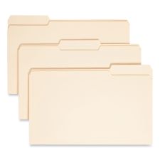 Smead Top Tab File Folders with Antimicrobial Product Protection, 1/3-Cut Tabs: Assorted, Legal, 0.75" Expansion, Manila, 100/Box