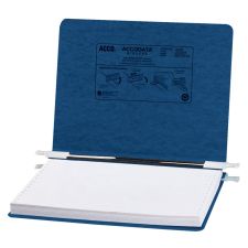 Wilson Jones Presstex Data Binder With Retractable Hooks, 60% Recycled, Dark Blue