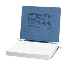 Wilson Jones Presstex Data Binder With Retractable Hooks, 8 1/2" x 11", Light Blue