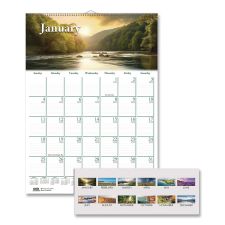 House of Doolittle Earthscapes Recycled Monthly Wall Calendar, Scenic Beauty Photography, 12 x 16.5, White Sheets, 12-Month (Jan-Dec): 2026
