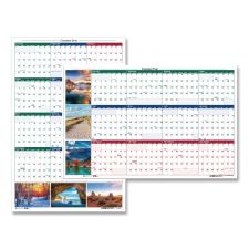 House of Doolittle Earthscapes Recycled Reversible/Erasable Yearly Wall Calendar, Nature Photos, 24 x 37, White Sheets, 12-Month (Jan-Dec): 2026