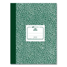 National Lab Notebook, Wide/Legal Rule, Green Marble Cover, (96) 10.13 x 7.88 Sheets