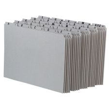 Pendaflex Pressboard Alphabetic File Guides, Letter Size, Gray