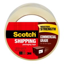 Scotch Commercial Grade Shipping Packing Tape, 1 Tape Roll, 1 7/8 in x 54.6 yd, 1" Core, Designed - 37501PK