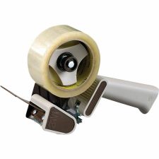 Scotch Refillable Box Sealing Tape Dispenser With Non-Retractable Blade, Gray