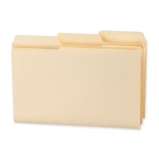 Smead 1/3-Cut 2-Ply SuperTab File Folders, Legal Size, Manila, Box Of 100
