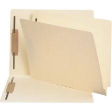 Smead End Tab Fastener Folders with Shelf-Master Reinforced Tab - Letter - 8.5"x11" - Straight Tab Cut - 34125