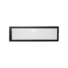 Tatco Magnetic Label Holders, 1 3/8" x 4 3/8", Black/White, Pack Of 10
