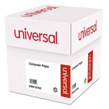 Universal Printout Paper, 2-Part, 15 lb Bond Weight, 9.5 x 11, White, 1,650/Carton