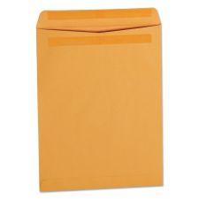 Universal Self-Stick File-Style 10" x 13" Manila Envelopes, Self-Adhesive Brown Kraft, Box Of 250