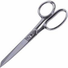 Westcott All Purpose 8" Hot Forged Shear - 3.88" Cutting Length - 8" Overall Length - Straight-left/right - Pointed Tip - Black - 1 Each