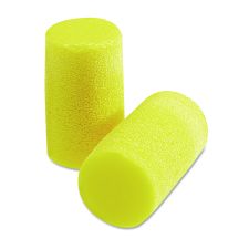 3M E-A-R Classic Plus Earplugs, Cordless, PVC Foam, Yellow, 200 Pairs/Box
