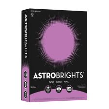 Astrobrights Color Multi-Use Printer & Copy Paper, 1 Ream, Planetary Purple, Letter (8.5" x 11"), 500 Sheets Per Ream, 24 Lb, 94 Brightness