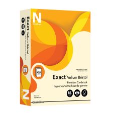 Exact Vellum Bristol Card Stock, Ivory, Letter (8.5" x 11"), 67 Lb, Pack Of 250