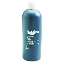 Higgins Waterproof Pigmented Drawing Ink, 32 oz Bottle, Black