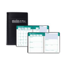 House of Doolittle Express Track Recycled Weekly Appointment Book/Monthly Planner, 8 x 5, Black Cover, 13-Month: Jan 2026 to Jan 2027