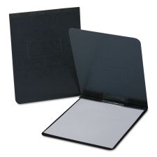 Oxford PressGuard Report Cover with Reinforced Top Hinge, Two-Prong Metal Fastener, 2" Capacity, 8.5 x 14, Black/Black