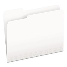 Pendaflex Colored File Folders, 1/3-Cut Tabs: Assorted, Letter Size, White, 100/Box