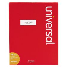 Universal Copier Mailing Labels, Copiers, 1 x 2.81, White, 33/Sheet, 100 Sheets/Box