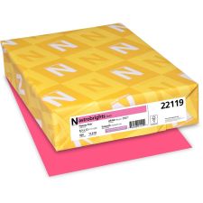 Astrobrights Color Multi-Use Printer & Copy Paper, 1 Ream, Plasma Pink, Letter (8.5" x 11"), 500 Sheets Per Ream, 24 Lb, 94 Brightness