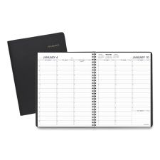 AT-A-GLANCE Weekly Appointment Book, 11 x 8.25, Black Cover, 13-Month: Jan 2026 to Jan 2027