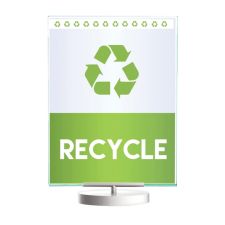 Deflecto Superior Image Swivel Sign Holders, 11"H x 8 1/2"W, Clear