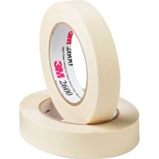 Highland Economy Masking Tape - 60 yd x 2"x 4.4 mil Thickness - 3" Core - Cream - Rubber Backing - - 260048A